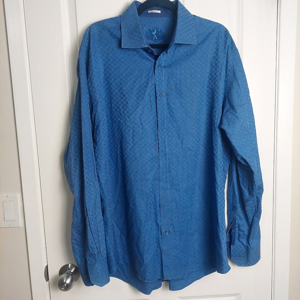 Bugatchi Dress Shirt Men's XL